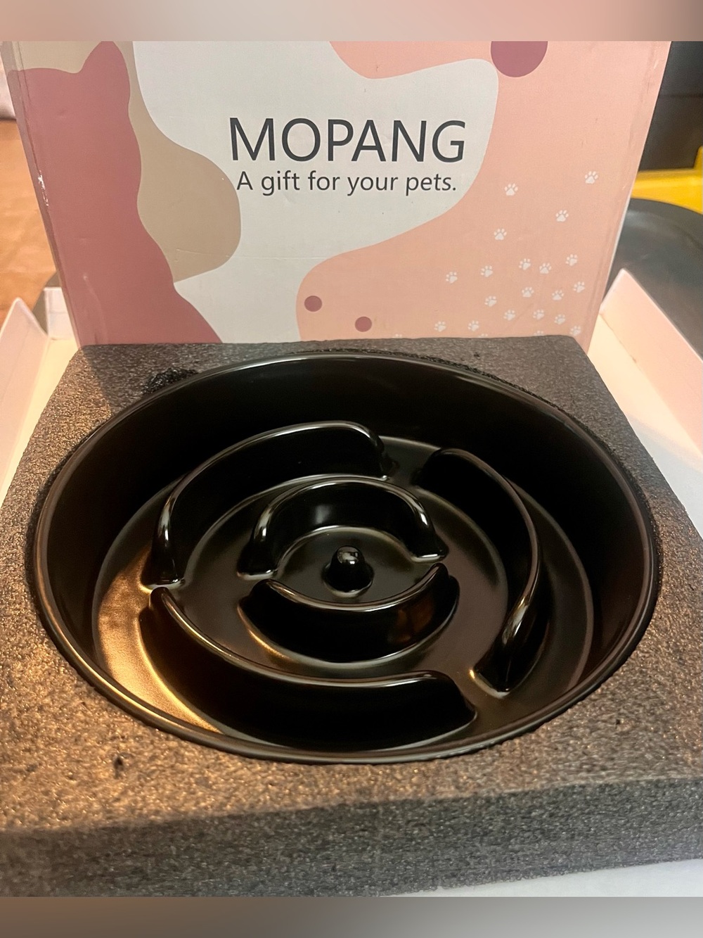 MOPANG
Ceramic Slow Feeder Bowl for Medium and Large Dogs, 8.0 Inches Ceramic Do